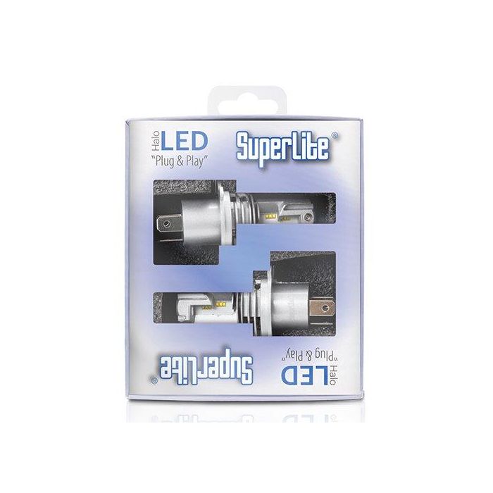 Superlite BOM12311 Kit Conversión Faros LED H4 Plug & Play 6500K Luz Blanca Fría, 45% Más Brillo, 55000h Vida Útil, IP68 3 Superlite BOM12311 Kit Conversión Faros LED H4 Plug & Play 6500K Luz Blanca Fría, 45% Más Brillo, 55000h Vida Útil, IP68 3