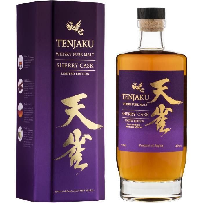 Whisky TENJAKU Puro malta Sherry CASK - 70CL - 43%