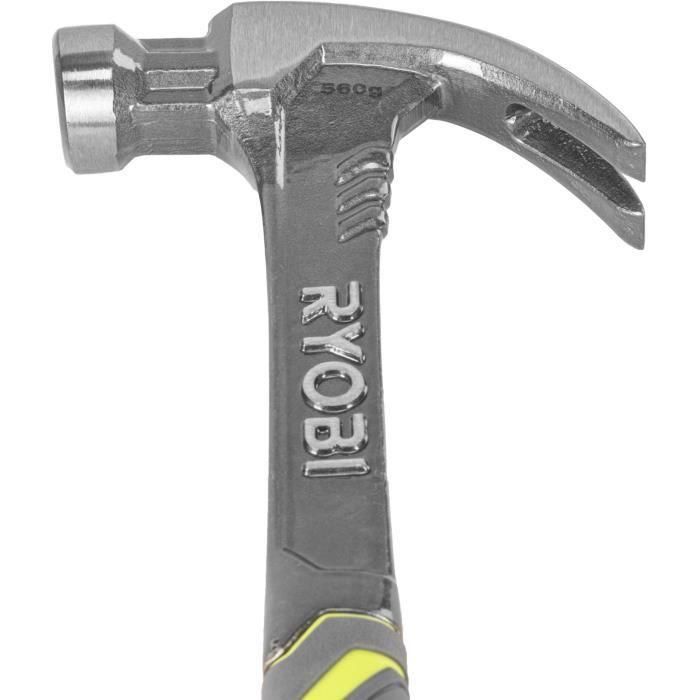 Martillo extractor de clavos - RYOBI - Fibra de vidrio 560g 1 Martillo extractor de clavos - RYOBI - Fibra de vidrio 560g 1