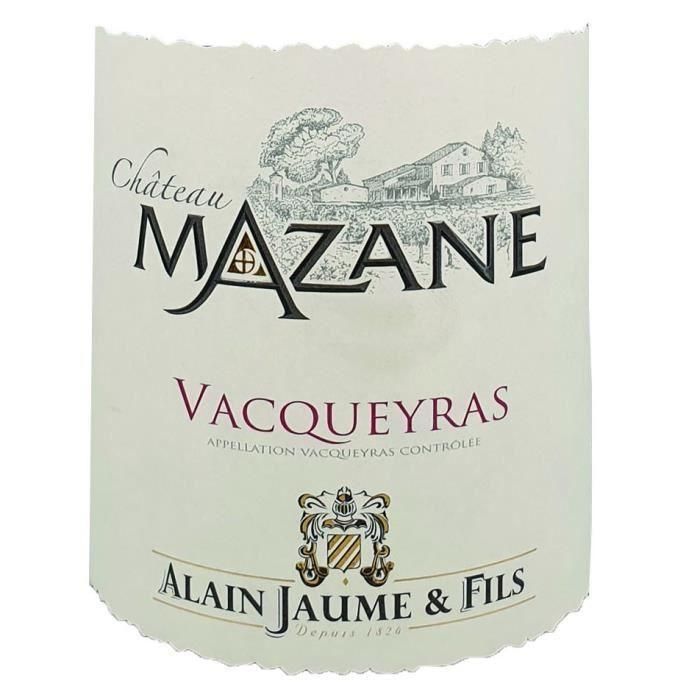 Alain Jaume Château Mazane 2014 Vacqueyras - Vino tinto de Côtes du Rhône 1