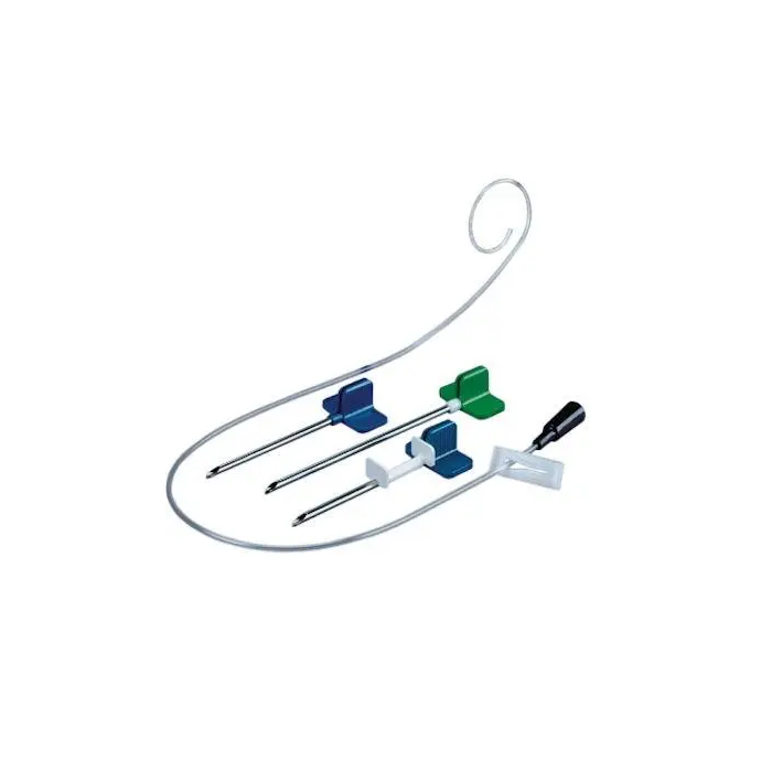 B. Braun Cystofix Set Drenaje Vesical 10F 12 cm, Cánula de Acero Inoxidable y Catéter con Pigtail