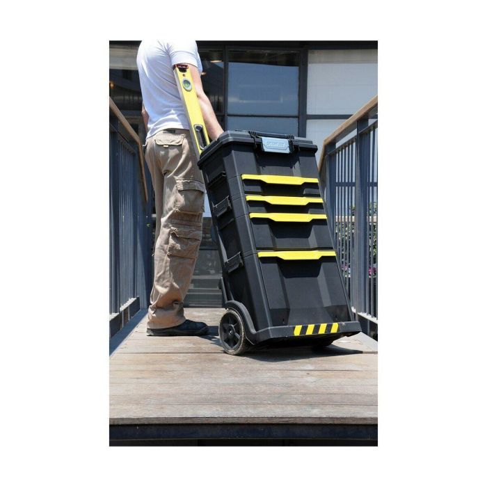 Stanley 1-79-206 Taller Móvil Modular para Herramientas con 4 Cajones, Asa Telescópica y Ruedas Robustas, Polipropileno 11 Stanley 1-79-206 Taller Móvil Modular para Herramientas con 4 Cajones, Asa Telescópica y Ruedas Robustas, Polipropileno 11