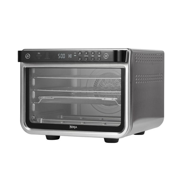 Ninja DT200EU Horno de Sobremesa Multifunción 10 en 1 Foodi, Cocina Rápida en 2 Niveles: Freír, Asar, Hornear, Pizza, Deshidratar