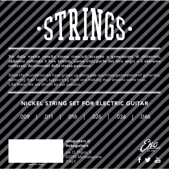 Juego Eléctrica Nickel Light 9-46 1