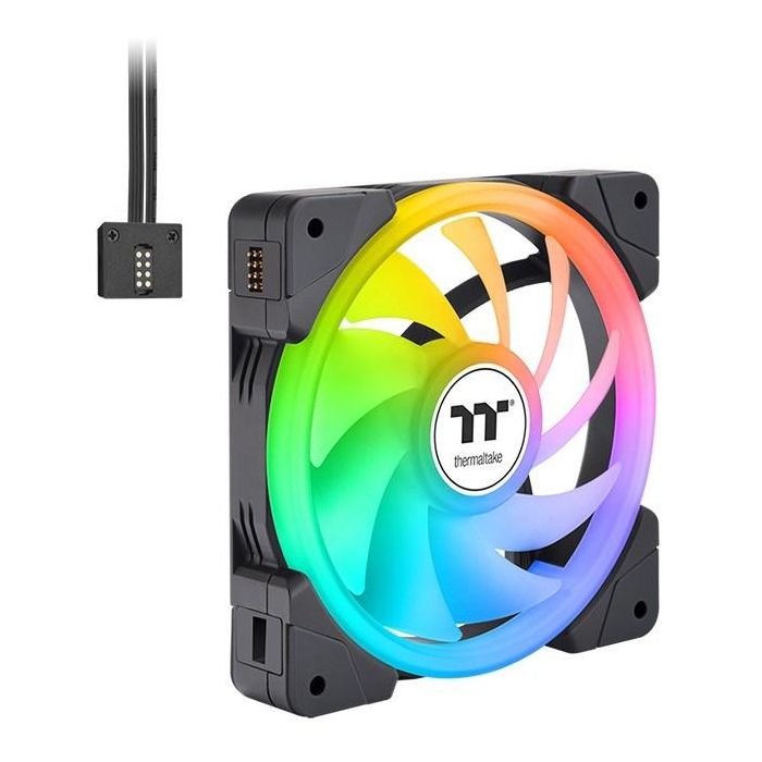 Thermaltake SWAFAN EX12 ARGB - Ventilador PC 120mm TT Premium Edition - Pack 3