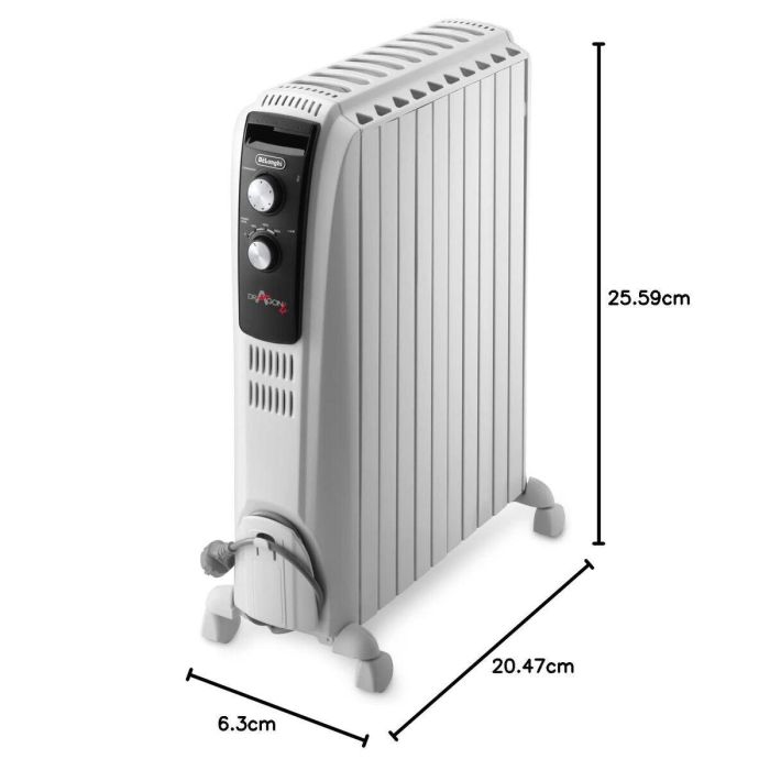 Radiador de Aceite DeLonghi TRD51025 Blanco 1 Radiador de Aceite DeLonghi TRD51025 Blanco 1