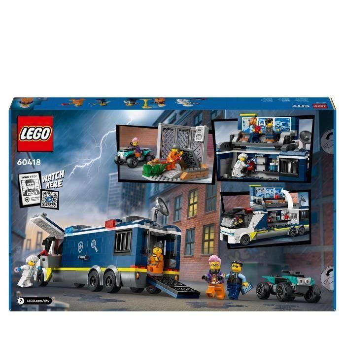 LEGO 60418 City Laboratorio Móvil de Ciencias Forenses Juguete Cuádruple para Niños +7 Años con Minifiguras 5