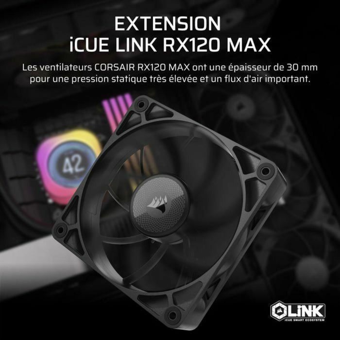 Ventilador de Caja Corsair iCUE LINK RX120 MAX 2