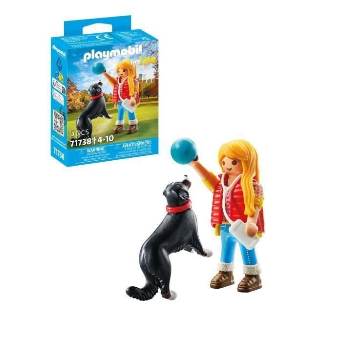 Figura mujer con perro de montaña playmobil my life. 3 Figura mujer con perro de montaña playmobil my life. 3
