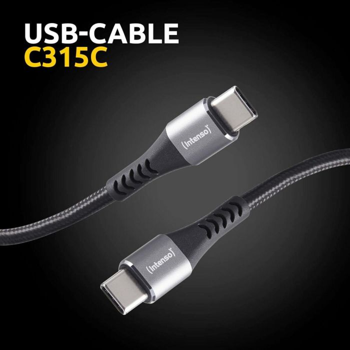 Cable USB-C a USB-C INTENSO C315C Negro 4 Cable USB-C a USB-C INTENSO C315C Negro 4