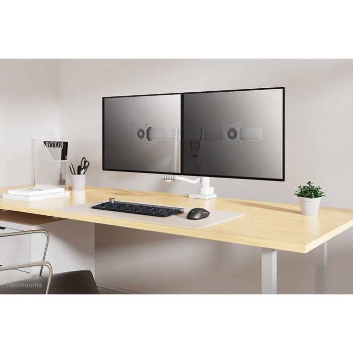 Newstar FPMA-D700D Soporte de mesa Full Motion para dos monitores planos 17-32 pulgadas 2x 8KG Blanco 10