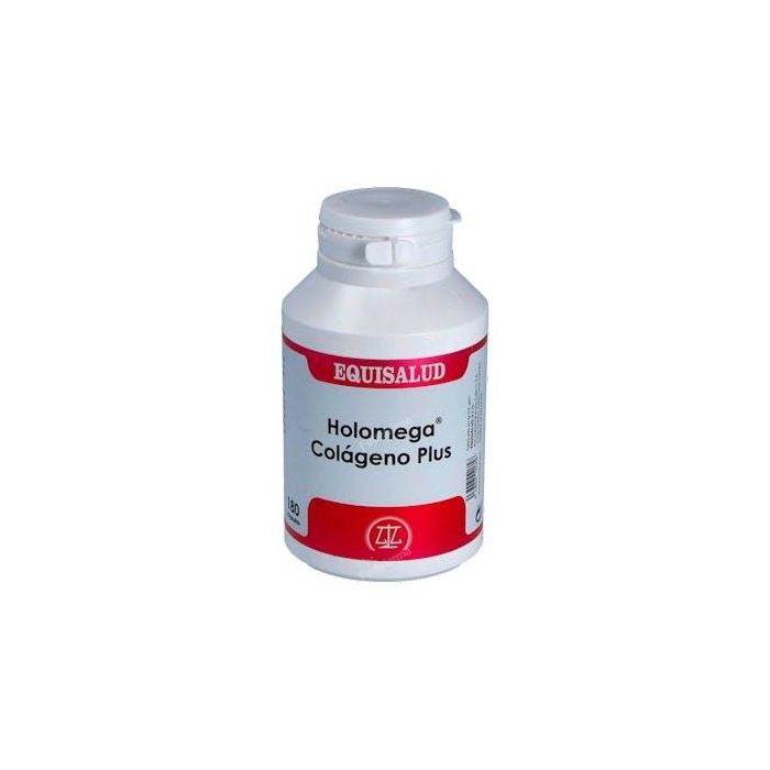 Holomega Colágeno Plus con aminoácidos, hialuronato, condroitina y Vitamina C para articulaciones y piel 180 cápsulas