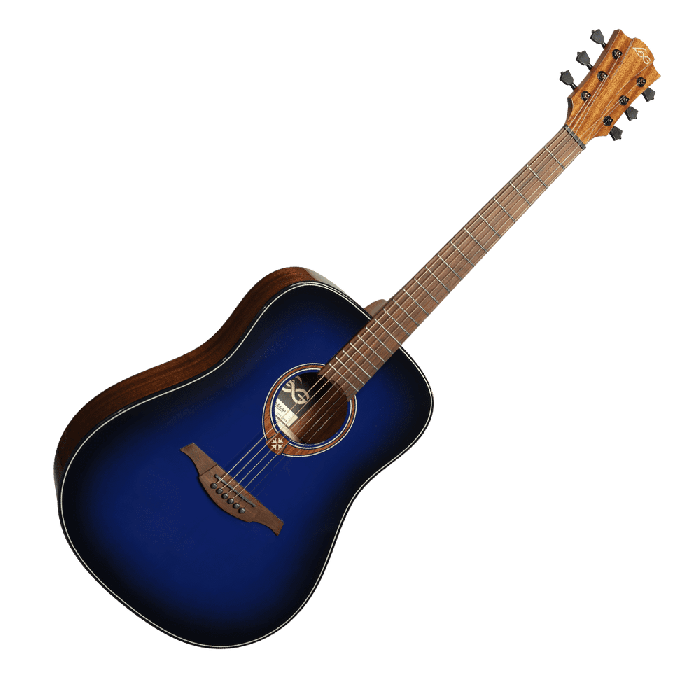 LAG Guitarra Acústica Dreadnought Edición Limitada Blue Burst Azul Tapa Cedro Rojo Macizo Mástil Caoba 3 LAG Guitarra Acústica Dreadnought Edición Limitada Blue Burst Azul Tapa Cedro Rojo Macizo Mástil Caoba 3