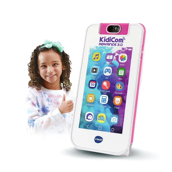 VTECH Kidicom Advance 3.0 Blanco y Rosa - Teléfono para niños 6-12 años 5