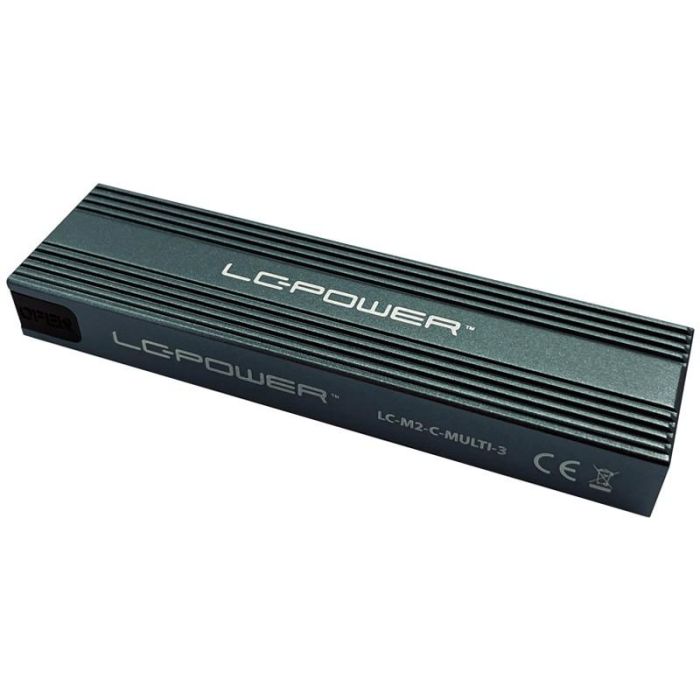 M.2 LC-M2-C-MULTI-3 LC-Power USB3.2 M.2-SSD-Gehäuse (NVMe & SATA) 1