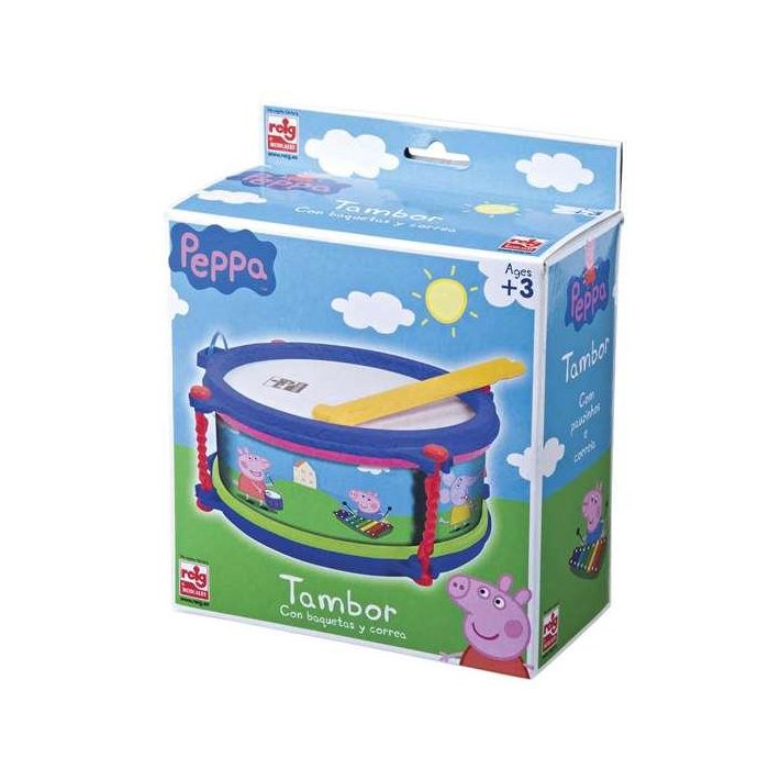 Reig Tambor Peppa Pig en Estuche 8.50x19x19 2