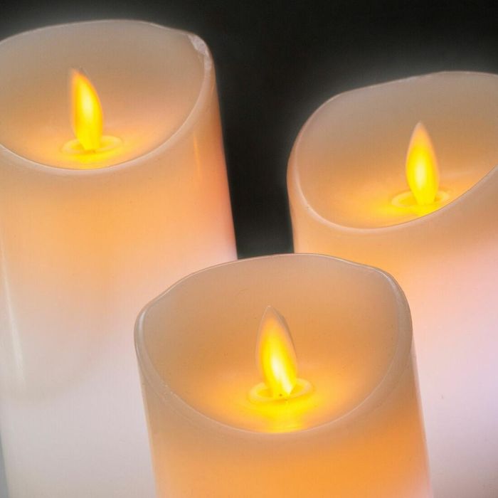 Velas LED Multicolor Efecto Llama con Mando Lendles InnovaGoods 3 Unidades 4