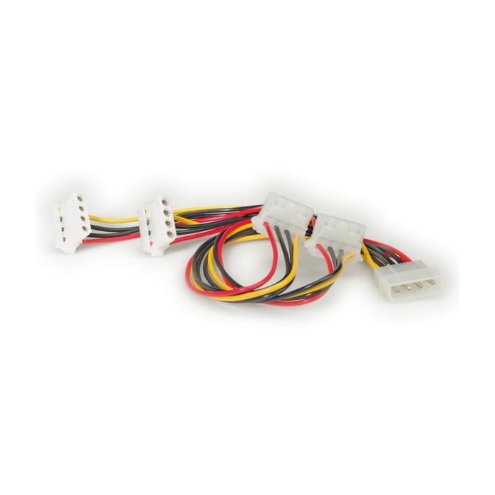 ROLINE Y-Kabel 4 pol. HDD / 4x 4 pol. HDD abgewinkelt 0,45m 0 ROLINE Y-Kabel 4 pol. HDD / 4x 4 pol. HDD abgewinkelt 0,45m 0
