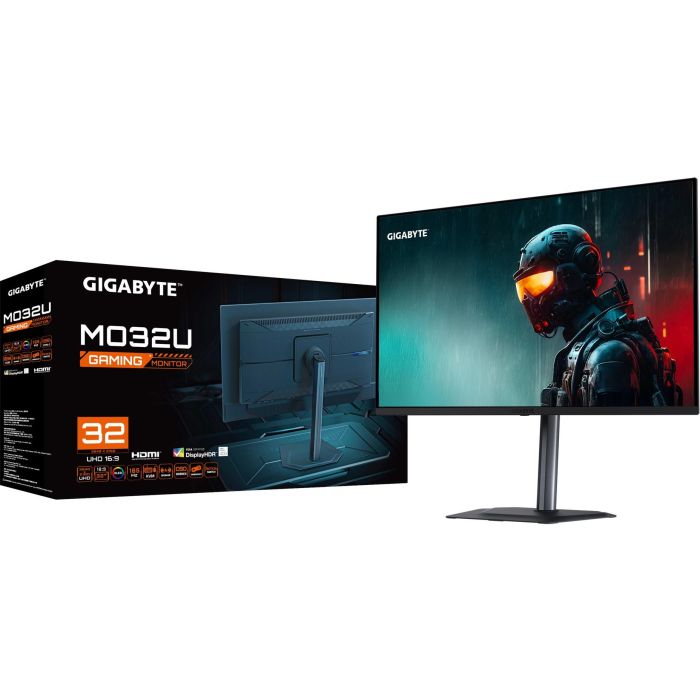 Gigabyte MO32U Monitor Gaming OLED 32" 4K UHD 3840x2160 165Hz 0.03ms DisplayHDR True Black 400 HDMI 2.1 DisplayPort 1.4 5