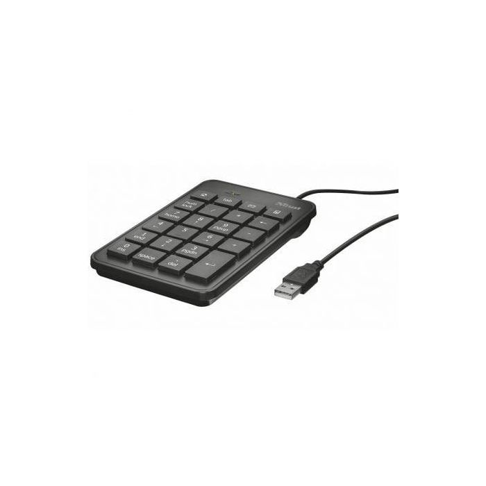 Trust Teclado Numérico Xalas Cable Usb Ultrafino 23 Teclas Tamaño Normal + 5 Teclas Multimedia Negro Trust Teclado Numérico Xalas Cable Usb Ultrafino 23 Teclas Tamaño Normal + 5 Teclas Multimedia Negro