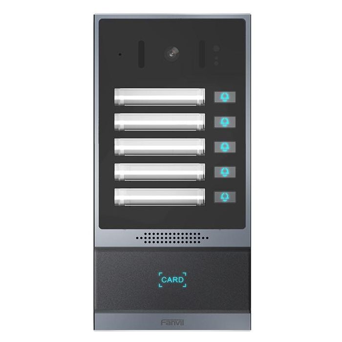 Fanvil I63 Videoportero SIP 2MP con Visión Nocturna y PoE, Lector RFID, IP67/IK07 para Exterior