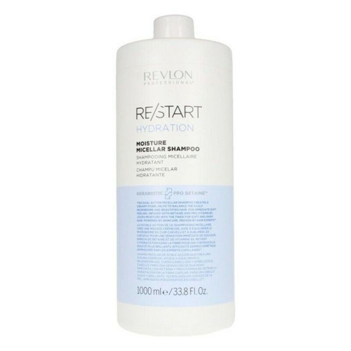 Revlon Y00592 Champú Hidratante Micelar RE-START para Cabello Normal a Seco, Betaína y B5, Antifrizz, Brillo, 250ml 3