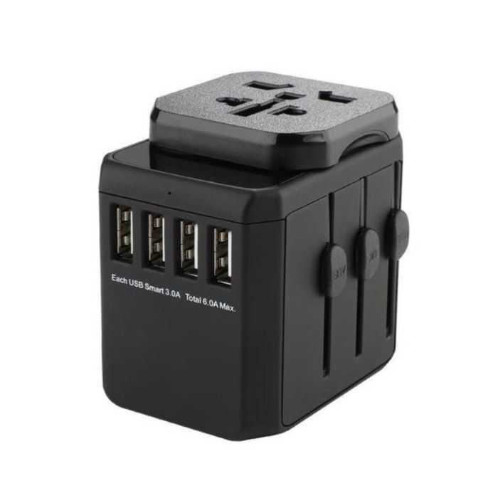 MicroConnect World Travel Adapter, 4 USB A ports, with Universal to EU power plug MicroConnect World Travel Adapter, 4 USB A ports, with Universal to EU power plug