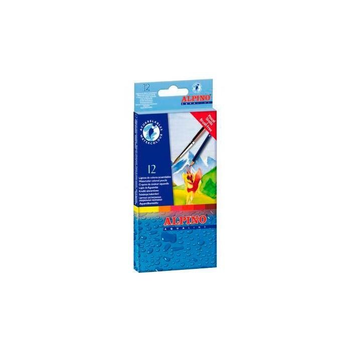 Alpino Lápices de colores aqualine acuarelables 175mm estuche de 12 c/surtidos