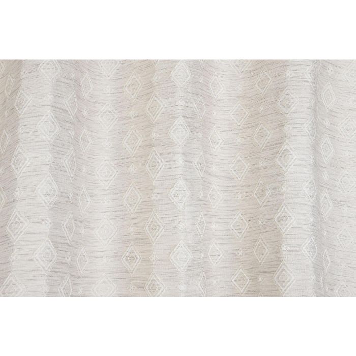 DKD Home Decor Cortina Tradicional Beige Poliester 260 x 260 x 140 cm Jaquard 8 Anillas 3