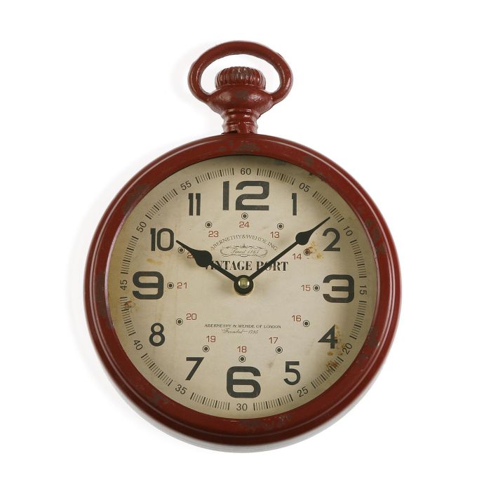 Reloj Pared Vintage Port 22Cm Versa (2 Unidades) Reloj Pared Vintage Port 22Cm Versa (2 Unidades)
