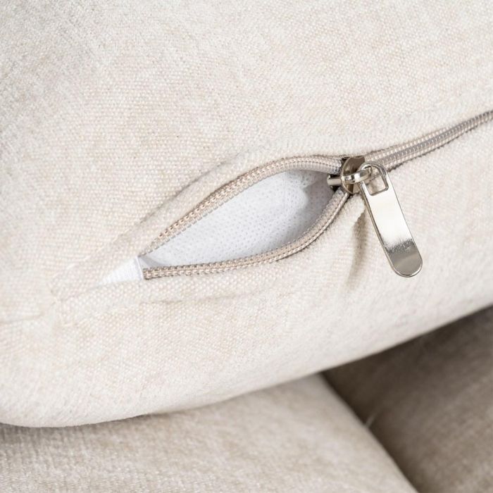 Sofá 2 Plazas Crema Tejido-Metal 189 X 92 X 88 cm