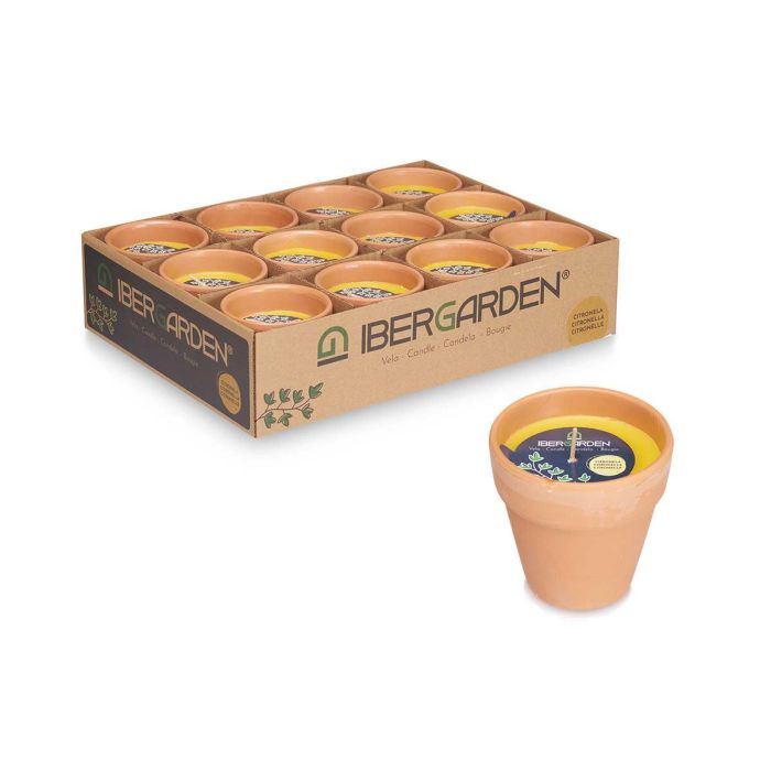 Vela Vaso Barro Citronela Ibergarden 8CM (48 Unidades) 2 Vela Vaso Barro Citronela Ibergarden 8CM (48 Unidades) 2