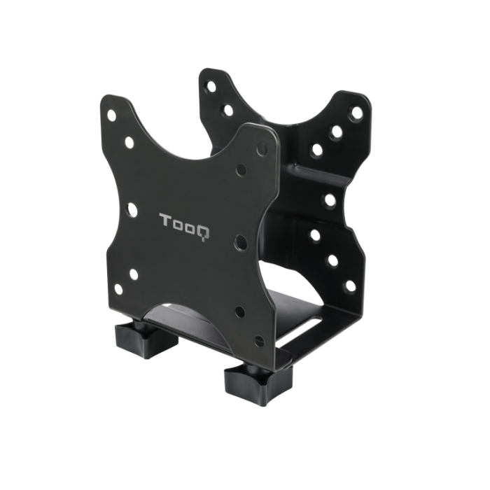 TooQ TCCH0001-B Soporte Universal para Mini PC / PC Todo en Uno - Montaje VESA Monitor, Escritorio, Mástil - Carga 5 kg, Negro