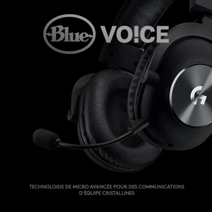 Logitech Auriculares Gaming G Pro X con Micrófono BLUE VO!CE y Audio DTS Headphone:X 7.1 1 Logitech Auriculares Gaming G Pro X con Micrófono BLUE VO!CE y Audio DTS Headphone:X 7.1 1