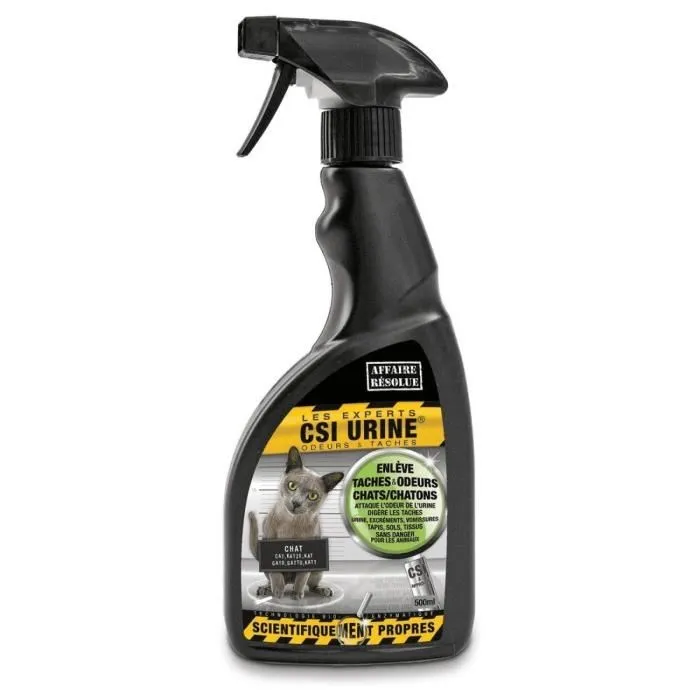 CSI Urine Spray 500ml - Elimina Manchas y Olores de Orina para Gatos y Gatitos 1