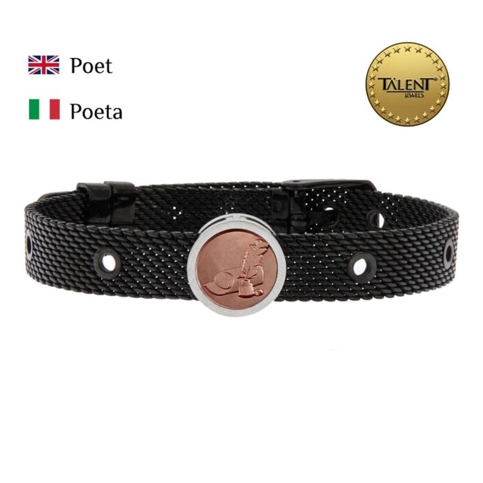 Pulsera Unisex Poet Talent Jewels TJA-3-12-02-2-235 Negro 1 Pulsera Unisex Poet Talent Jewels TJA-3-12-02-2-235 Negro 1