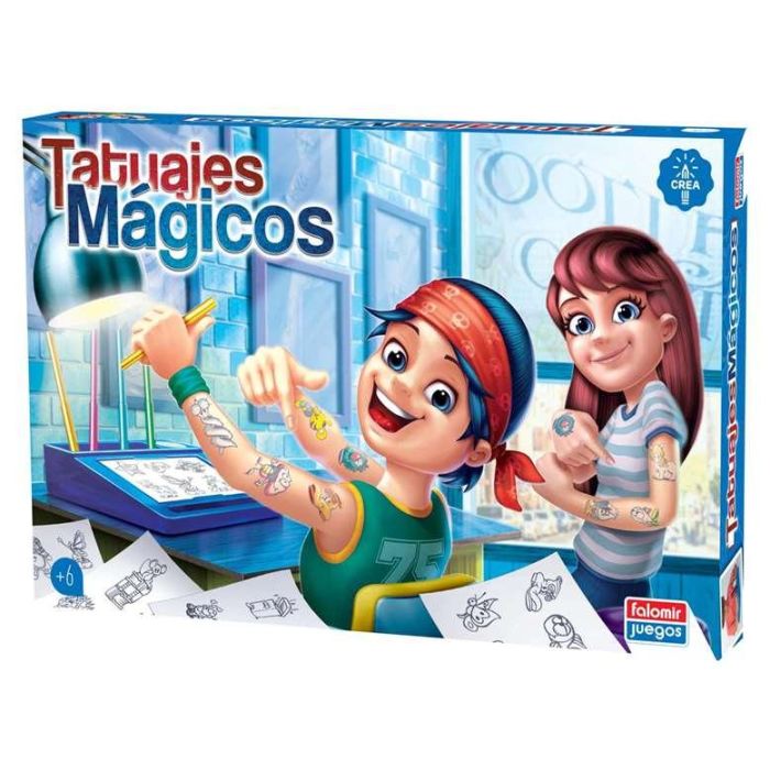 Juego De Mesa Falomir Tatuajes Magicos Infantil