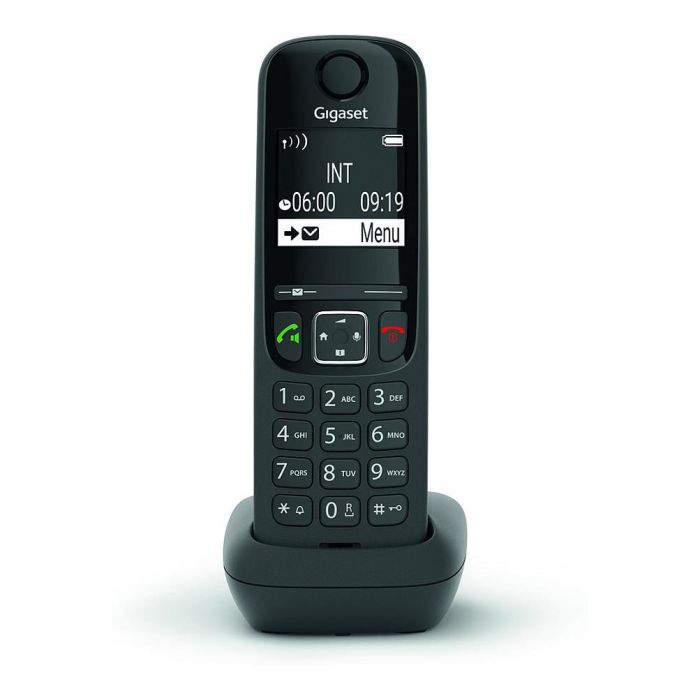 Gigaset AS690 HX Teléfono Inalámbrico DECT Analógico Negro con Manos Libres e Identificador de Llamadas 1 Gigaset AS690 HX Teléfono Inalámbrico DECT Analógico Negro con Manos Libres e Identificador de Llamadas 1