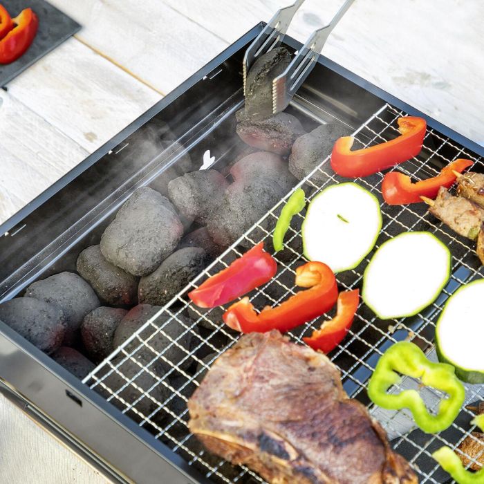 Barbacoa Plegable Portátil para Carbón BearBQ InnovaGoods 9 Barbacoa Plegable Portátil para Carbón BearBQ InnovaGoods 9