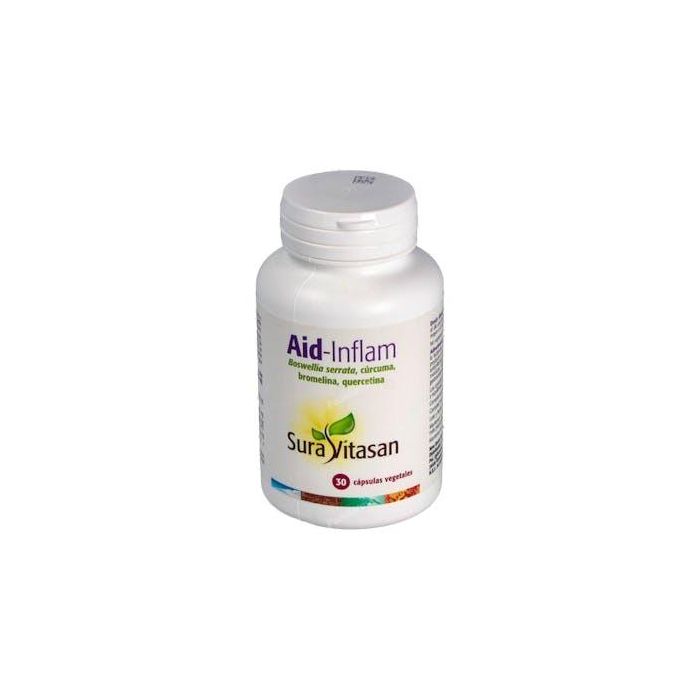 SURA VITASAN Aid-Inflam 30Cap. para Articulaciones con Boswellia, Cúrcuma y Quercitina