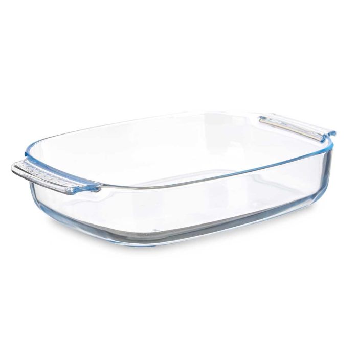 Vivalto Bandeja Rectangular de Borosilicato con Asas, 3800ml, 38x25.4x6.5 cm 1