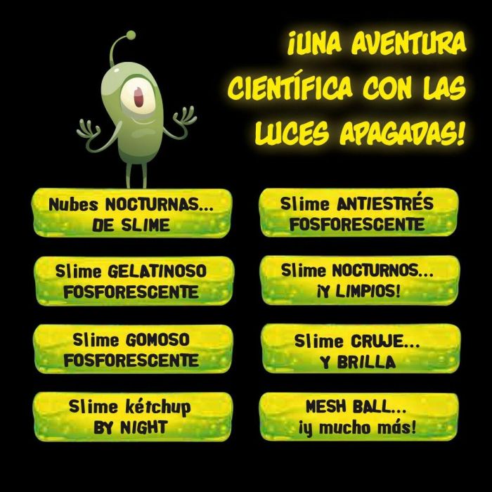 Juego de Ciencia Lisciani Night Slime ES (6 Unidades) 5 Juego de Ciencia Lisciani Night Slime ES (6 Unidades) 5
