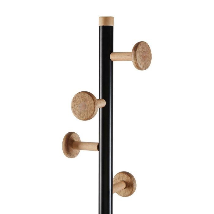 Perchero de Pie Versa Axis Negro Madera Metal 2