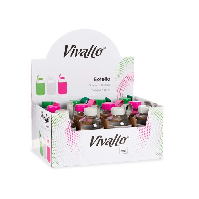 Botella Cristal Neopreno 600Ml 3Pzs Surt Col Vivos Vivalto 9X16CM (24 Unidades) 2 Botella Cristal Neopreno 600Ml 3Pzs Surt Col Vivos Vivalto 9X16CM (24 Unidades) 2