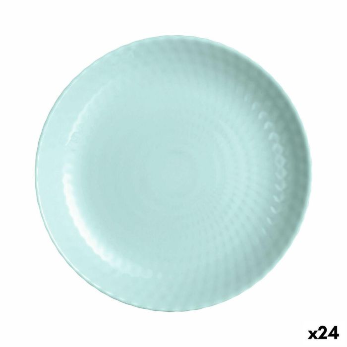 Plato Llano Luminarc Pampille Turquesa Vidrio (25 cm) (24 Unidades) 0 Plato Llano Luminarc Pampille Turquesa Vidrio (25 cm) (24 Unidades) 0