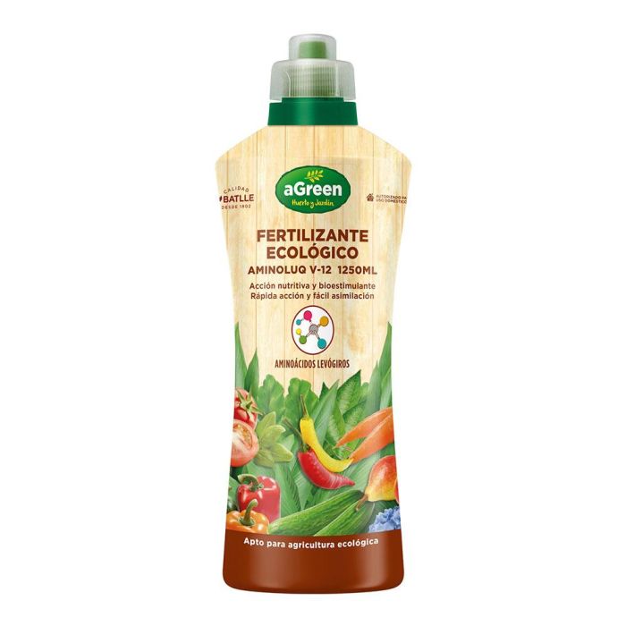 Agreen Fertilizante orgánico eco líquido 1250 ml para plantas de interior, terraza, huerto y jardín 0 Agreen Fertilizante orgánico eco líquido 1250 ml para plantas de interior, terraza, huerto y jardín 0