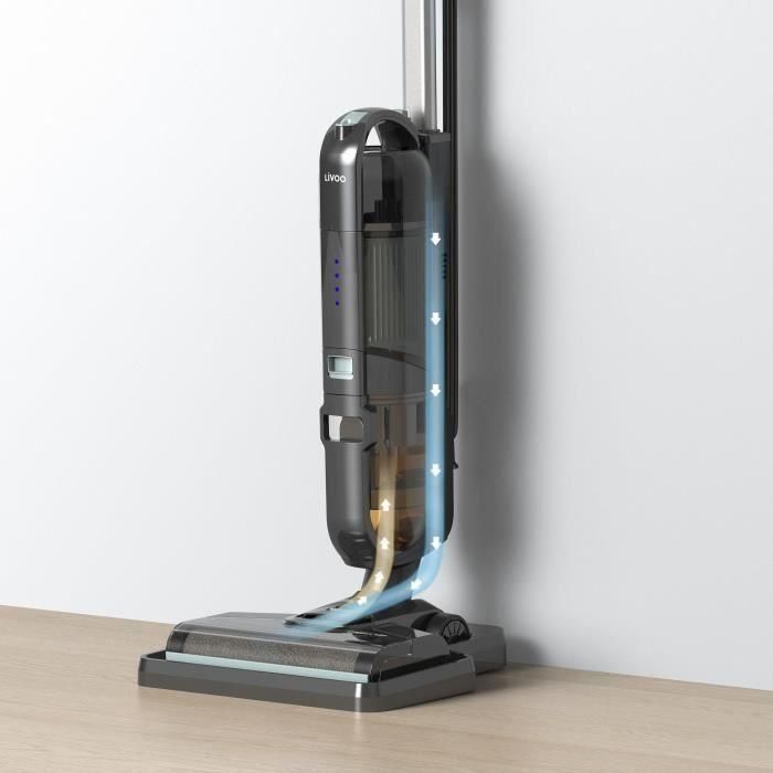 Livoo DOH143 CLEAN'UP Aspiradora escoba con cable 600W, 2 en 1, 15kPa, 80dB, 2 depósitos, Gris 2 Livoo DOH143 CLEAN'UP Aspiradora escoba con cable 600W, 2 en 1, 15kPa, 80dB, 2 depósitos, Gris 2