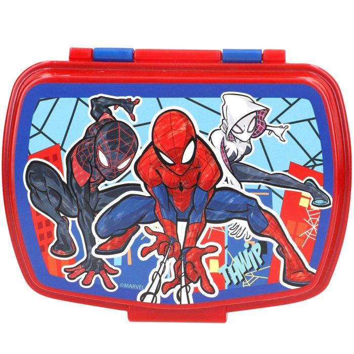 Portameriendas con Accesorios Spider-Man Plástico 380 ml 17 x 5,5 x 13,5 cm (6 Unidades) 4