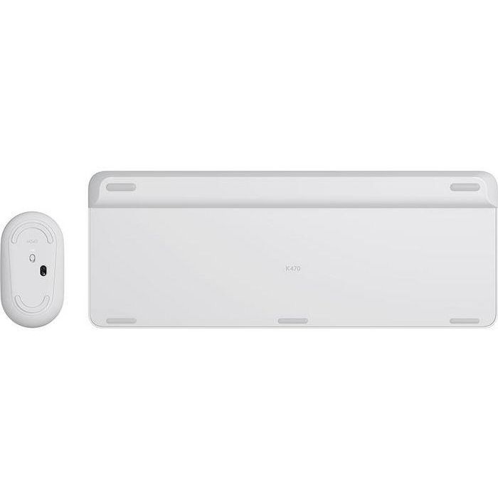 Logitech MK470 Combo Teclado y Ratón Inalámbrico Ultra-Fino Silencioso Teclas Perfil Bajo Ratón 90% Reducción Ruido Batería Larga 3