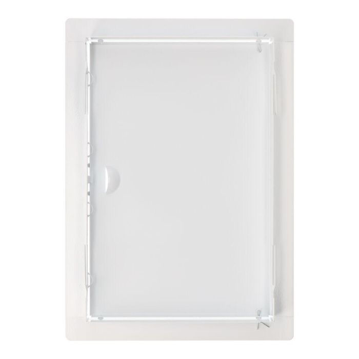 Tapa de registro rectangular empotrable acero blanco 20x30cm 1